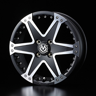 WEDS ADVENTURE MUD VANCE 01 15X5.0 +45 4H 100 MBP MATTE BLACK POLISH 0036053