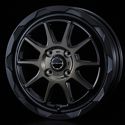 WEDS ADVENTURE MUD VANCE 06 14X4.5J +45 4H 100 BPBR BLACK POLISH 0039806