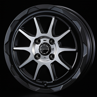 WEDS ADVENTURE MUD VANCE 06 16X6.0J +40 4H 100 MBP MATTE BLACK POLISH 0039817