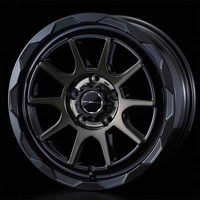 WEDS ADVENTURE MUD VANCE 06 17X7.0J +40 5H 114.3 BPBR BLACK POLISH 0039824