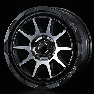 WEDS ADVENTURE MUD VANCE 06 16X6.0J +40 5H 100 MBP MATTE BLACK POLY 0041055