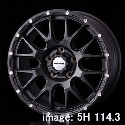 WEDS ADVENTURE MUD VANCE 08 16X5.5J +22 5H 139.7 BLK BLACK 0041126