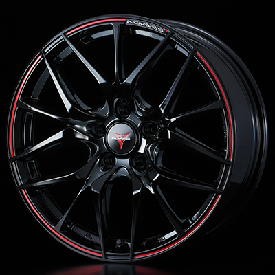 WEDS NOVARIS ROHGUE SH 17X7.0J +42 5H 114.3 BK-RED BLACK 0039502