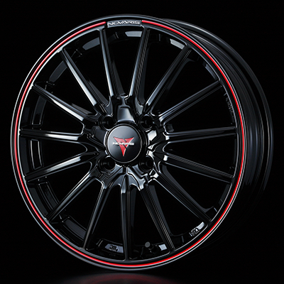 WEDS NOVARIS ROHGUE SO 16X5.0J +45 4H 100 BK-RED BLACK 0039509
