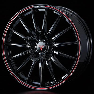 WEDS NOVARIS ROHGUE SO 17X7.0J +47 5H 100 BK-RED BLACK 0039514