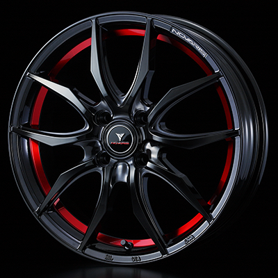 WEDS NOVARIS ROHGUE VF 15X4.5J +45 4H 100 BK-RED BLACK 0040061