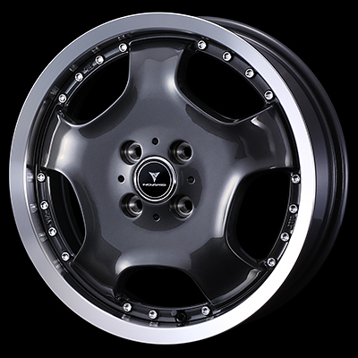 WEDS NOVARIS ASSETE D1 16X5.0J +45 4H 100 GMT-P GUNMETALLIC 0041858