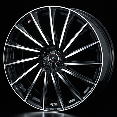 WEDS LEONIS CH 19X8.0J +43 5H 114.3 PBMC PEARL BLACK MIRROR 0037789