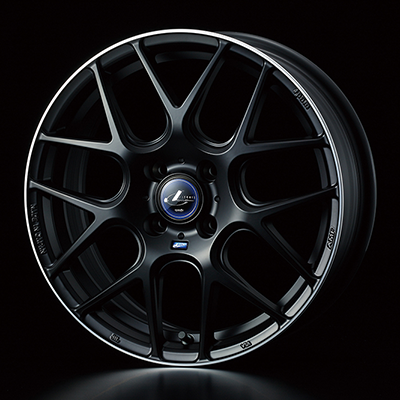 WEDS LEONIS NAVIA 06 15X4.5J +45 4H 100 MBP MATTE BLACK POLISH 0037601