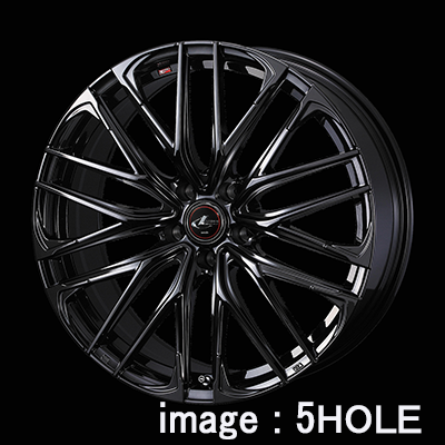 WEDS LEONIS SK 15X4.5J +45 4H 100 H-BMC BMC BLACK 0040964