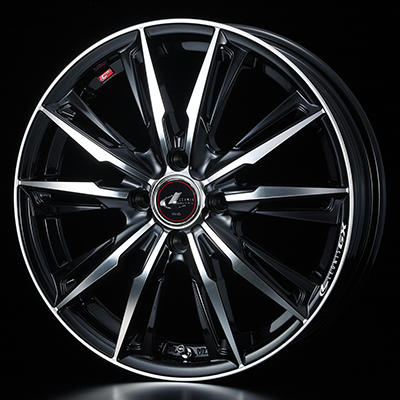 WEDS LEONIS GX 15X5.5J +43 4H 100 PBMC PEARL BLACK MIRROR 0039333