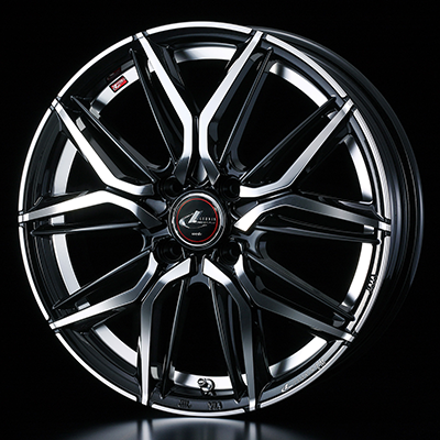 WEDS LEONIS LM 15X5.5J +50 4H 100 PBMC PEARL BLACK MIRROR 0040777