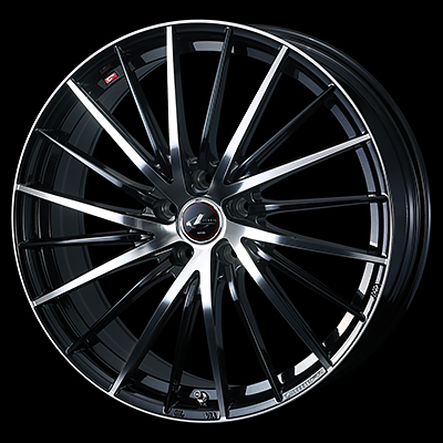 WEDS LEONIS FR 19X8.0J +43 5H 114.3 PBMC PEARL BLACK MIRROR 0041691