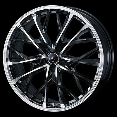 WEDS LEONIS MV 17X7.0J +42 5H 114.3 PBMC PEARL BLACK MIRROR 0041721