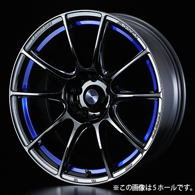 WEDS WEDSSPORT SA25R 17X7.0J +50 4H 100 BLC2 BLUE LIGHT CHROME 0073706