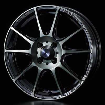 WEDS WEDSSPORT SA25R 17X7.0J +50 4H 100 WBC WORTH BLACK CLEAR 0073704