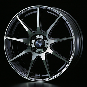 WEDS WEDSSPORT SA99R 17X6.5J +42 4H 100 WBC WORTH BLACK CLEAR 0073873