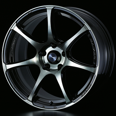 WEDS WEDSSPORT SA75R 18X7.5J +45 5H 100 WBC WORTH BLACK CLEAR 0073985