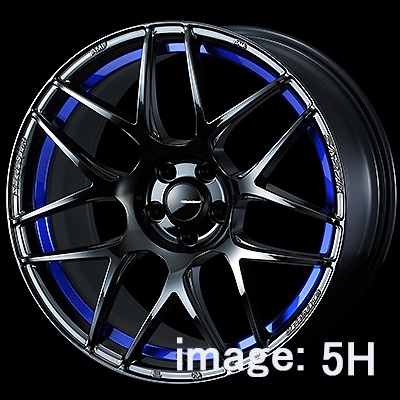 WEDS WEDSSPORT SA27R 17X6.5J +42 4H 100 BLC2 BLUE LIGHT CHROME 0074226
