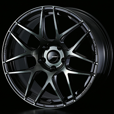 WEDS WEDSSPORT SA27R 18X8.5J +35 5H 114.3 WBC M14 WORTH BLACK CLEAR 0074176