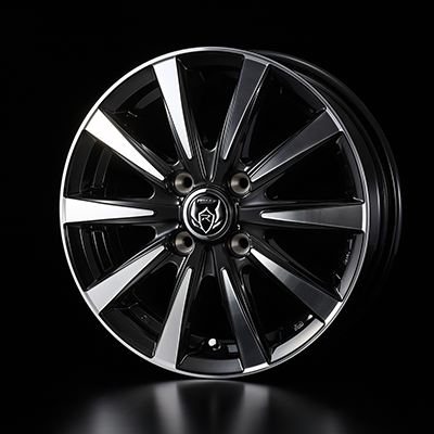 WEDS RIZLEY DI 14X5.5J +38 4H 100 BKP BLACK POLISH 0040495