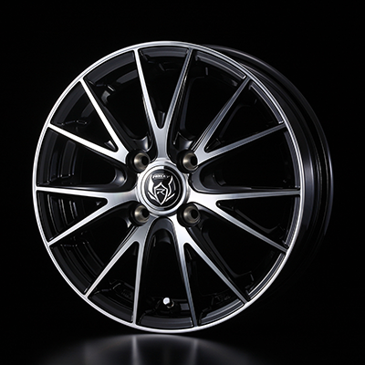 WEDS RIZLEY VS 14X5.5J +38 4H 100 BKP BLACK POLISH 0039415