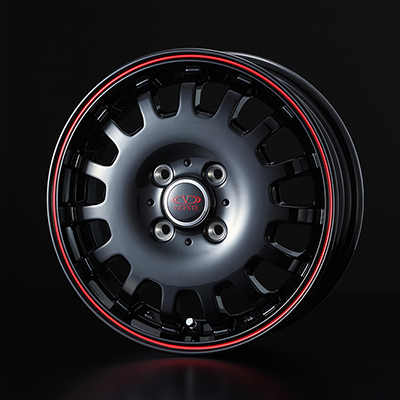 WEDS STYLISH WHEELS VICENTE 04 EV BK 14X4.5 +50 4H-100 BK BLACK 0035664