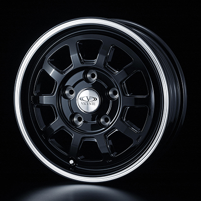 WEDS STYLISH WHEELS VICENTE-06TL BP 13X5.0J +45 5H 114.3 BP BLACK POLISH 0040113