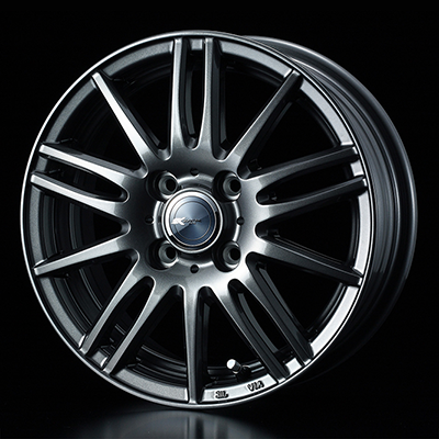 WEDS STYLISH WHEELS ZAMIK TITO 12X4.00B +42 4H 100 DEEP METAL GUN METALLIC 0037580