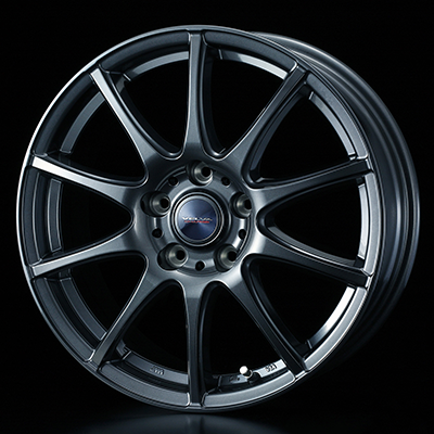 WEDS STYLISH WHEELS VELVA CHARGE 17X7.0J +39 5H 114.3 ST-NUT GMT GUN METALLIC 0040182