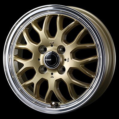 WEDS GYRAFT 9M 14X4.5J +45 4H 100 GLD GOLD 0041630
