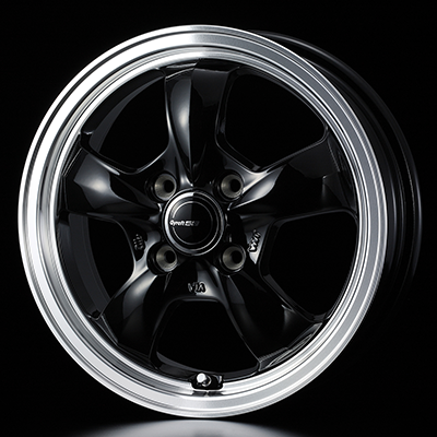 WEDS GYRAFT 5S 15X5.5J +42 4H 100 BLK BLACK 0041426