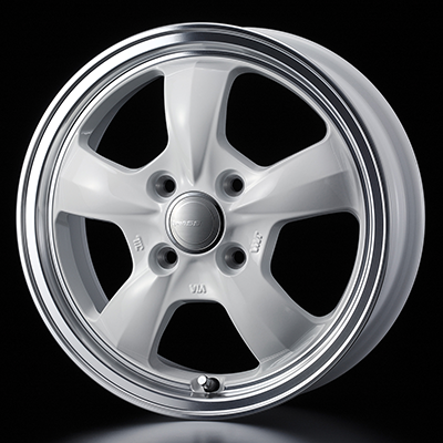 WEDS GYRAFT 5S 15X5.5J +42 4H 100 WHT WHITE 0041427