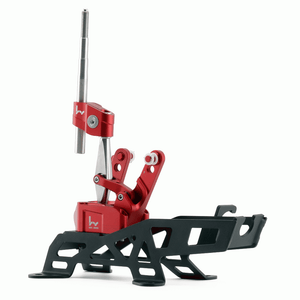M&M HONDA SHORT SHIFTER ASSEMBLY RED COLOR HYBRID RACING FOR INTEGRA DC5 00111-DC5-HR01R