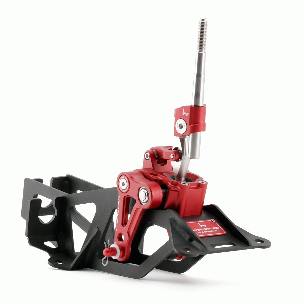 M&M HONDA SHORT SHIFTER ASSEMBLY RED COLOR HYBRID RACING FOR CR-Z ZF1 ZF2 00111-ZF-HR01R