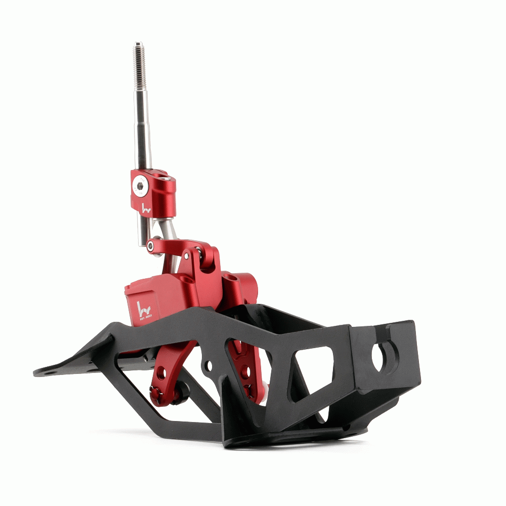 M&M HONDA SHORT SHIFTER ASSEMBLY RED COLOR HYBRID RACING FOR CR-Z ZF1 ZF2 00111-ZF-HR01R