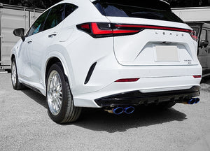 EXART ONE MUFFLER SPORTS SOUND TITANIUM OVAL TAIL (110MM X 70MM 4 PIPES) EXHAUST EXHAUST FOR LEXUS NX350 5BA-TAZA25 T24A EA02-LX113-T