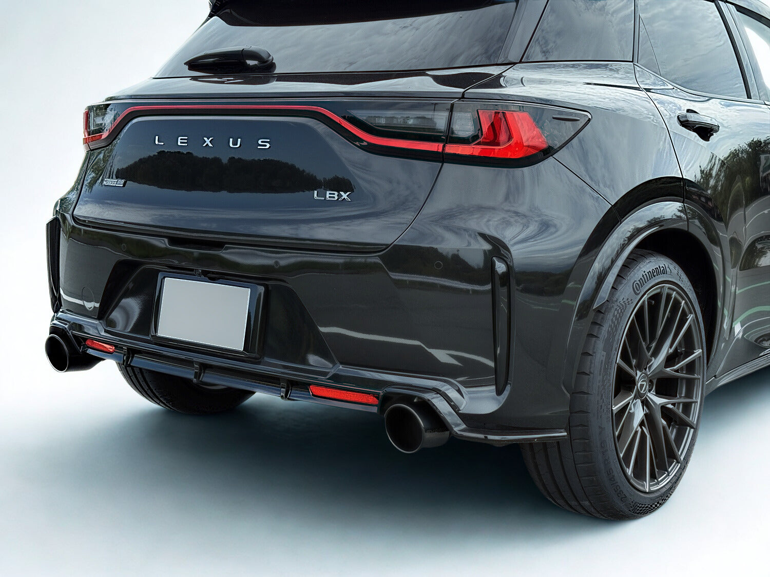 EXART IVSC MUFFLER STAINLESS STEEL ROUND Φ114 TAILPIPE. EXHAUST EXHAUST FOR LEXUS LBX MORIZO RR 4BA-GAYA16 G16E-GTS EA01-LX114-S