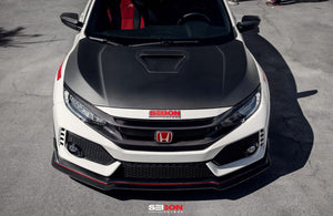 M&M HONDA CARBON BONNET SCOOP SEIBON FOR CIVIC FK8 01100-FK8-SE07