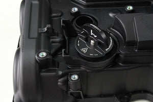 M&M HONDA OIL FILLER CAP HYBRID RACING V2 SLIM BLACK FOR HONDA CIVIC FL5 00015-OFC-HR02-B
