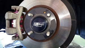R-MAGIC RM HUB JACKET 67-73 WITH LOGO SILVER ALUMITE FOR MAZDA RX-7 RX-8 R-MAGIC-00003