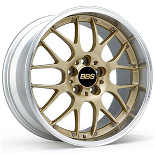 BBS RS-GT RS968 20X9.5 +38 5X114.3 <DISC> GOLD X <RIM> SILVER DIAMOND CUT (GL-SLD) FOR  RS968-GL-SLD