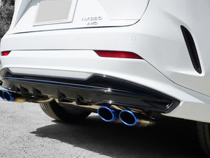 EXART ONE MUFFLER SPORTS SOUND GRAPHITE OVAL TAIL (110MM X 70MM 4 PIECES) EXHAUST EXHAUST FOR LEXUS NX350 5BA-TAZA25 T24A EA02-LX113-G