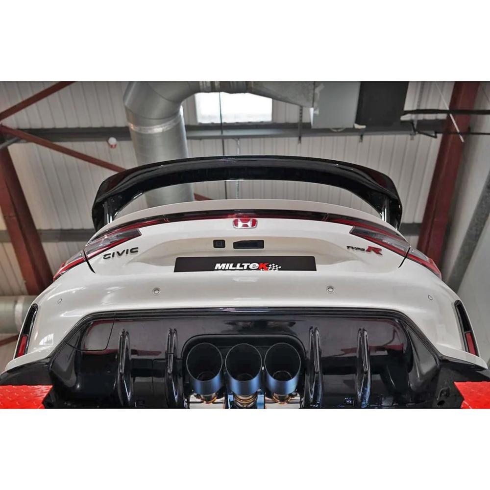 M&M HONDA MILLTEK SPORT VALVED EXHAUST 04 MATTE TITANIUM FOR HONDA CIVIC FL5 00500-FL5-MS04