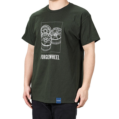 RAYS OFFICIAL T-SHIRT 32S-G FOREST GREEN XL FOR  7409030020138