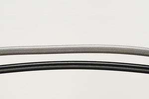 PLOT SWAGE-LINE FRONT BRAKE HOSE KIT BLACK ALUMINUM FITTINGS BLACK SMOKE HOSE FOR HARLEY-DAVIDSON XL1200S BAFB817