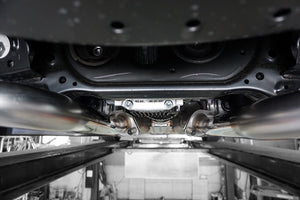 EXART ONE MUFFLER CARBON FIBER OVAL TAILPIPE (110MM X 70MM 4 PIECES) EXHAUST EXHAUST FOR LEXUS IS500 5BA-USE30 2UR-GSE EA02-LX114-C