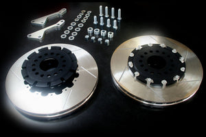 M&M HONDA 2-PIECE BIG BRAKE ROTOR KIT FRONT RIGID TYPE FOR S2000 AP1 AP2 00604-AP1-F001