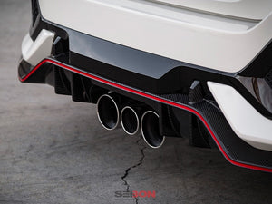 M&M HONDA CARBON REAR UNDER SPOILER SEIBON FOR CIVIC FK8 01100-FK8-SE09