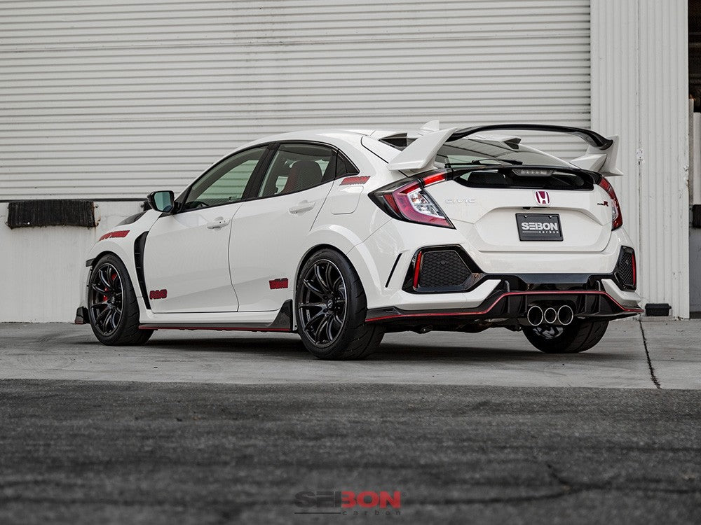 M&M HONDA CARBON REAR FIN SPOILER SAYBON FOR CIVIC FK8 01100-FK8-SE13